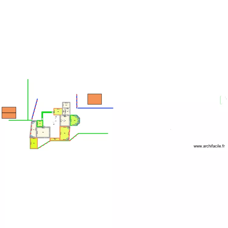 GAUTRAIS COTES veranda maison2  +Etage. Plan de 