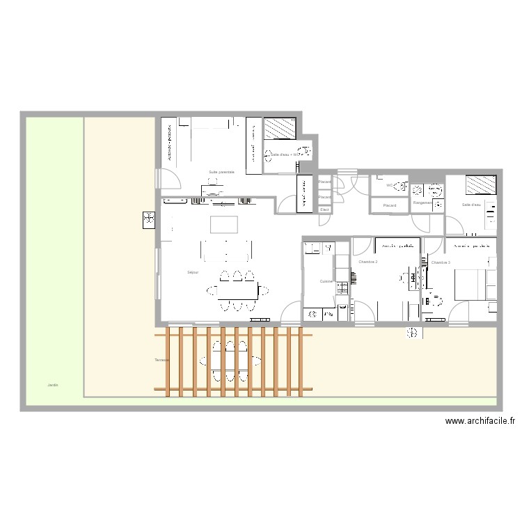 cifai. Plan de 17 pièces et 238 m2