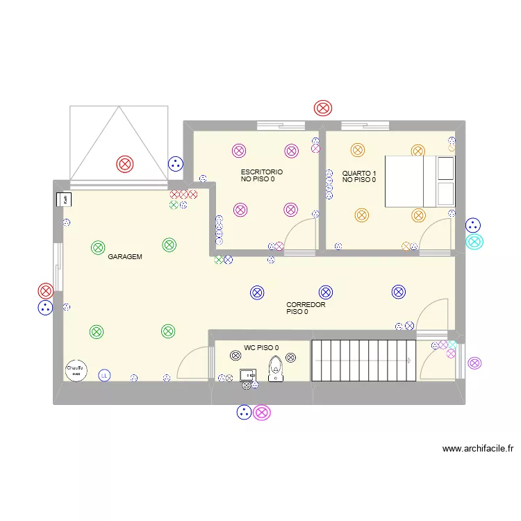 CASA MELRES PISO 0 ELETRICISTA. Plan de 