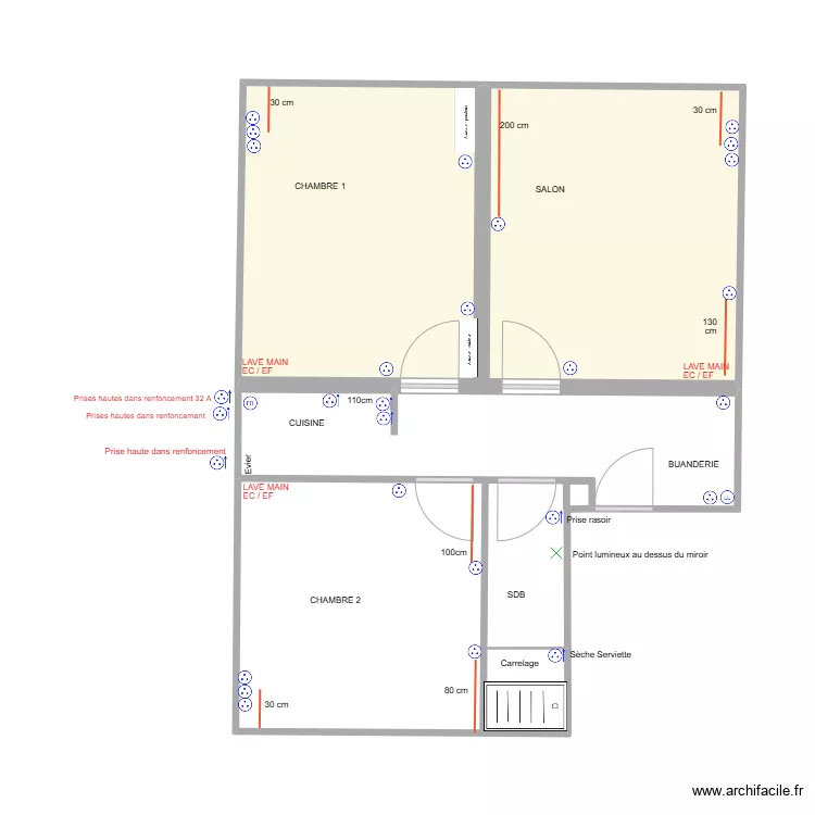 BOSSEBOEUF ELEC. Plan de 