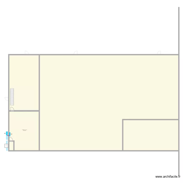 D\'angle R+1. Plan de 13  et 1772 m²
