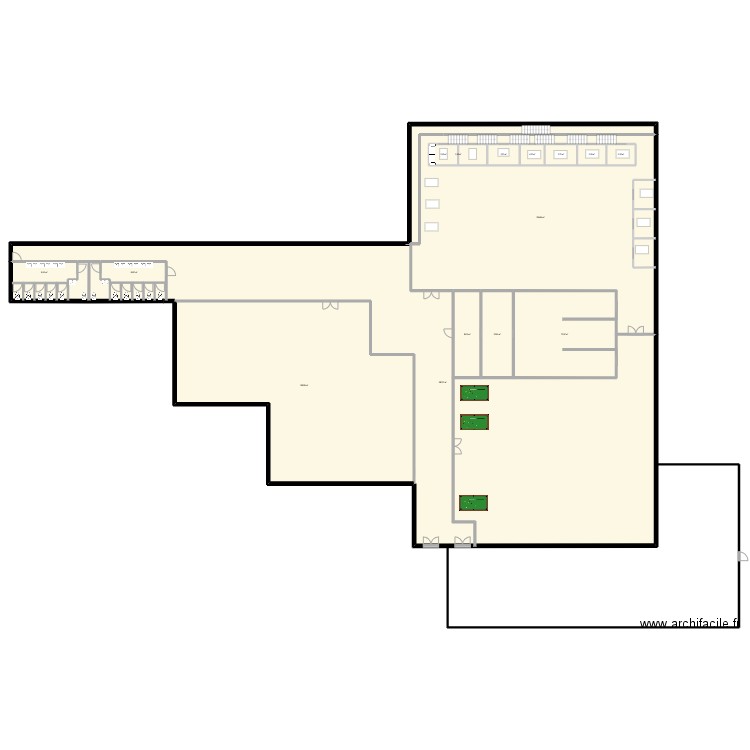 plan global projet jessy. Plan de 15 pièces et 1361 m2