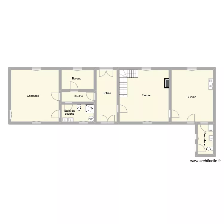 fouilhaoux maison rdc. Plan de 8 et 109 m² fouilhaoux maison rdc. Plan de 8 et 109 m²