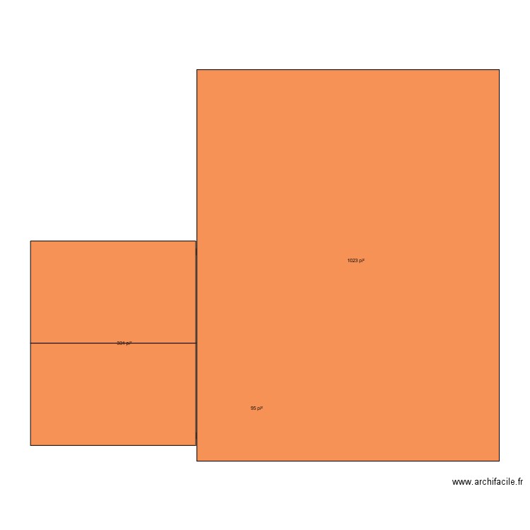 maison. Plan de 3 pièces et 135 m2