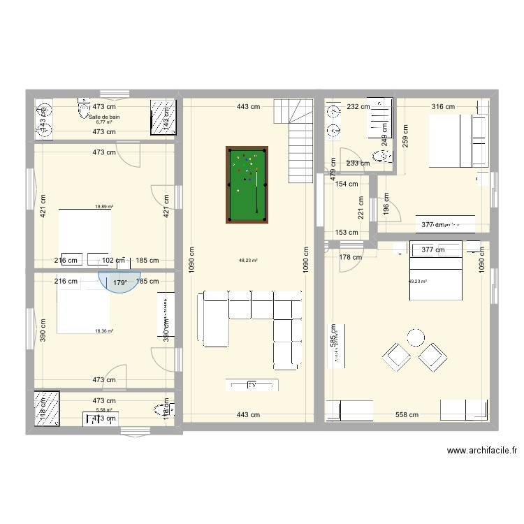 Moulin étage version 2. Plan de 0 pièce et 0 m2