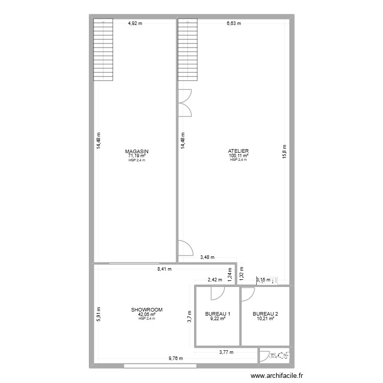 LOCAL \"MOB\" - RDC. Plan de 0 pièce et 0 m2
