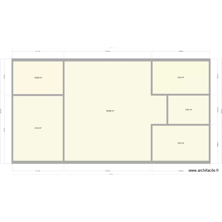 nouveau plan. Plan de 6 Pièces et 126 m² nouveau plan. Plan de 6 Pièces et 126 m²