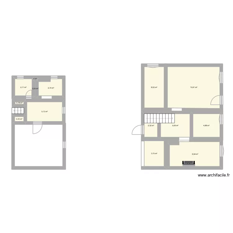 LA SOURCE. Plan de 14 et 57 m² LA SOURCE. Plan de 14 et 57 m²