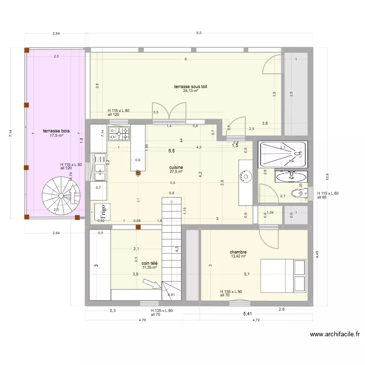 2 pans asymétriques. Plan de 22 pièces et 298 m² 2 pans asymétriques. Plan de 22 pièces et 298 m²