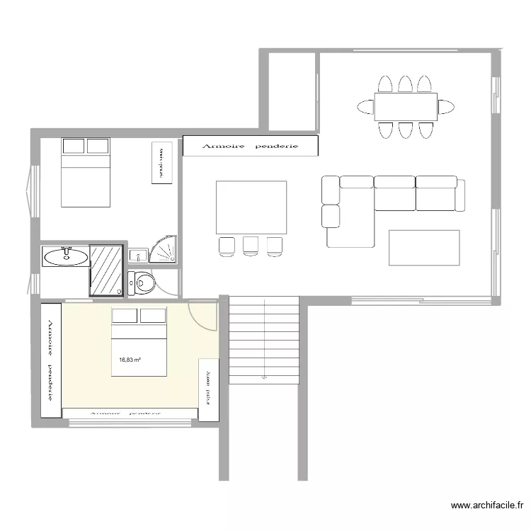 PROJET MONTLATI 1. Plan de 5  et 121 m²