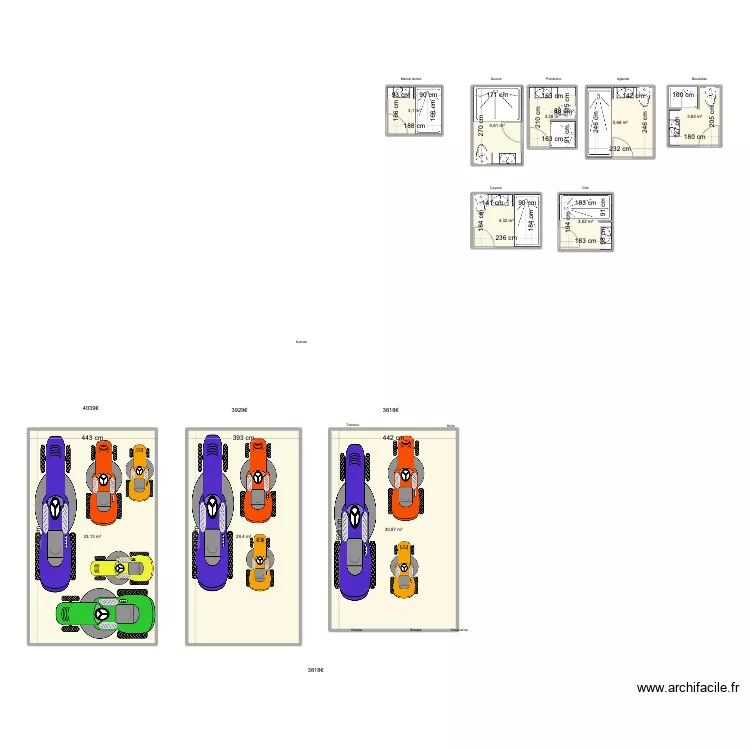 Salle de bain refection. Plan de 