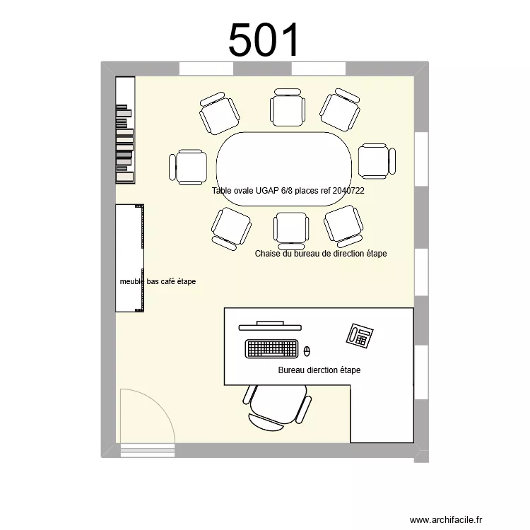 Bureau 501 . Plan de Bureau 501 . Plan de