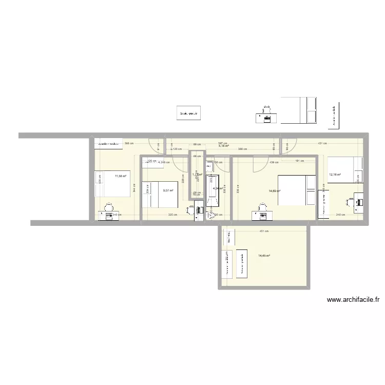 Etage Vma&eacute;. Plan de 