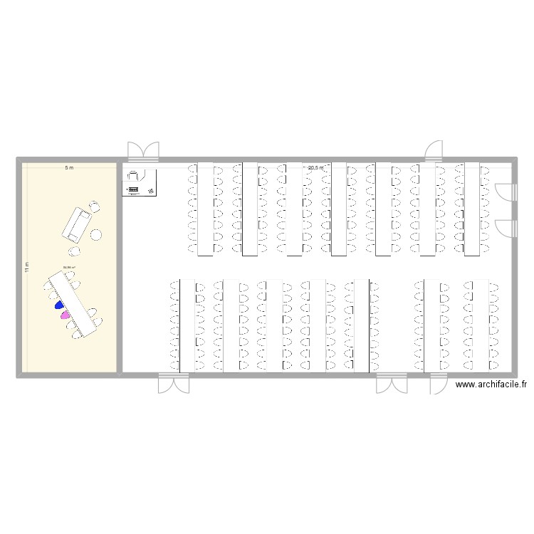 Plan def Mariage 04102025. Plan de 1 pièce et 55 m2