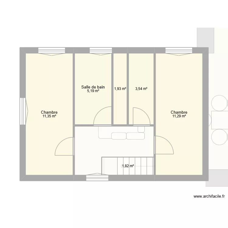 maison. Plan de 11  et 146 m²