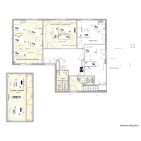 PROJET  6 B- BUREAUX/WC/DEGAGEMENTS RDC