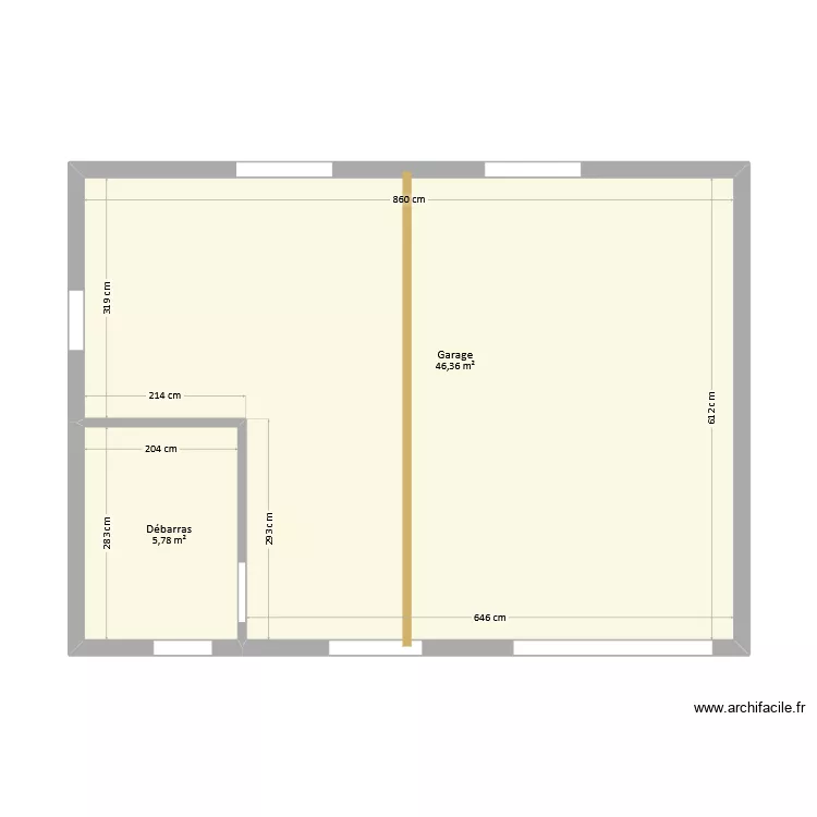 Stradiotto-Brocard - Garage. Plan de 