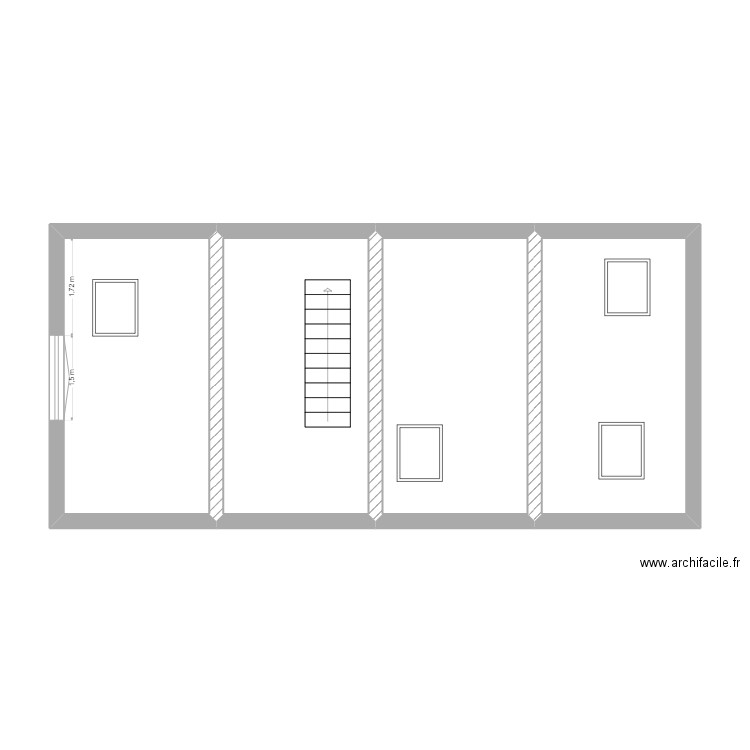 2eme étage lot A Saint Georges. Plan de 0 pièce et 0 m2