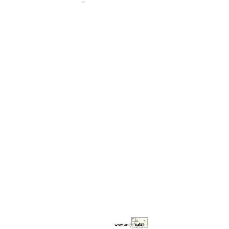 Existant maison Ortholan. Plan de 