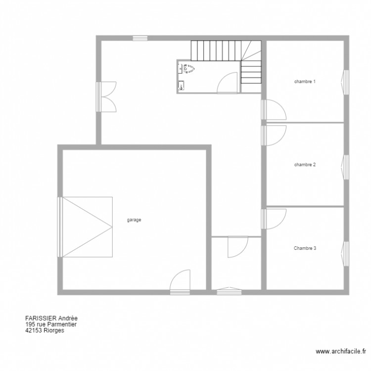 FARISSIER RDC. Plan de 0 pièce et 0 m2