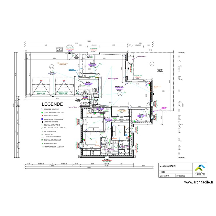 BAZIN. Plan de 0 pièce et 0 m2