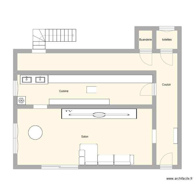 Maison. Plan de 0 pièce et 0 m2