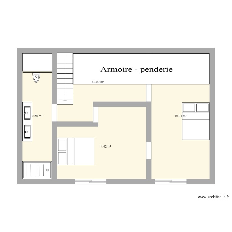 étage. Plan de 0 pièce et 0 m2