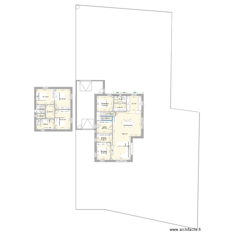 portsall v2 toit. Plan de 0 pièce et 0 m2