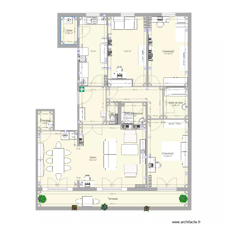 Dagov&eacute;ranien. Plan de 