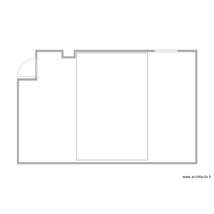 shelter2. Plan de 1 pièce et 60 m2