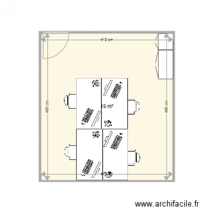 Bureau 7 PCG. Plan de 0 pièce et 0 m2