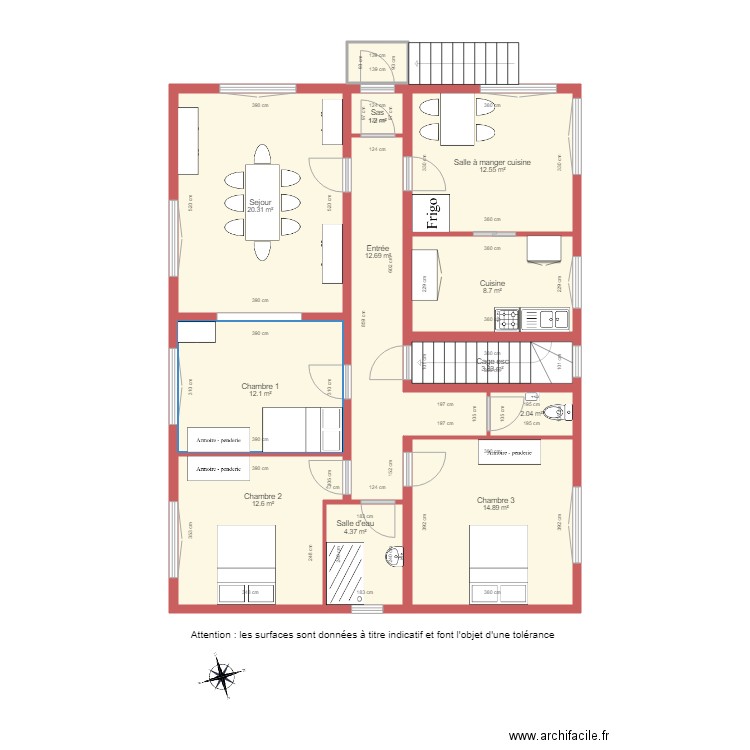 BI 1332 niveau 1. Plan de 0 pièce et 0 m2