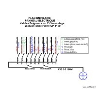 plan unifilaire 2 appartament 