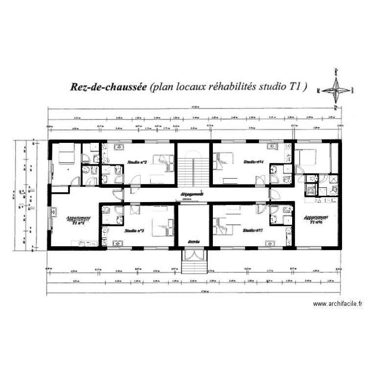 immeuble IFCA 1. Plan de 18 pièces et 293 m2