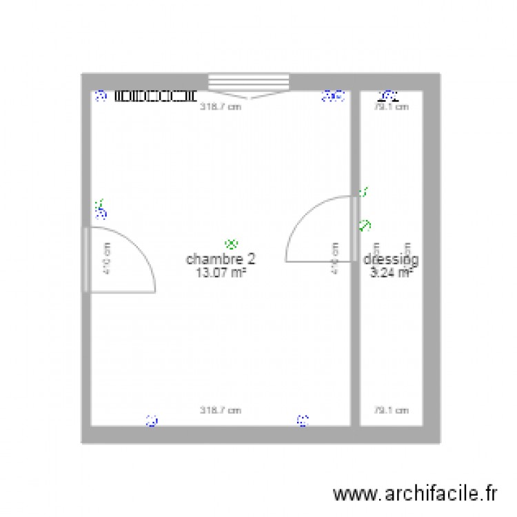 chambre 2. Plan de 0 pièce et 0 m2