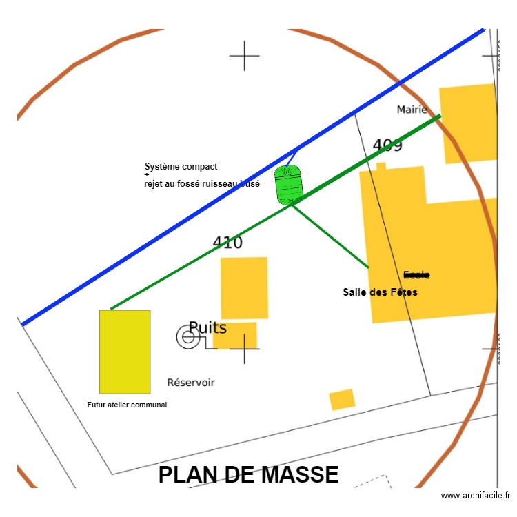 mairie salles. Plan de 0 pièce et 0 m2