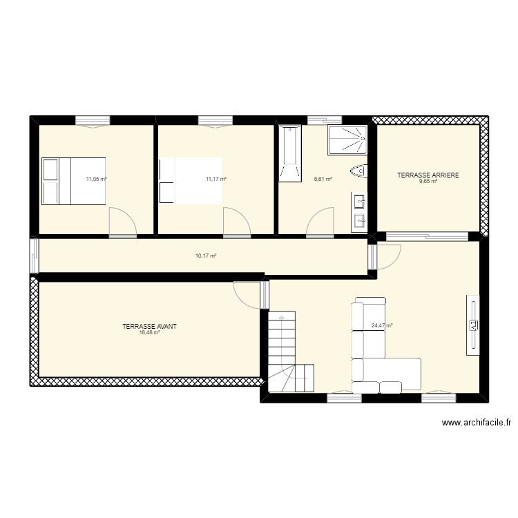 etage bamako. Plan de 0 pièce et 0 m2