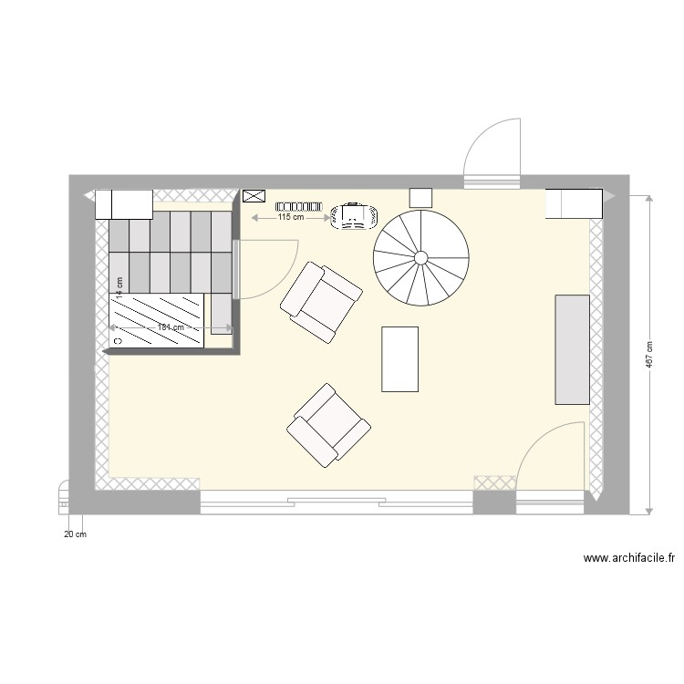 Chambre hote. Plan de 0 pièce et 0 m2