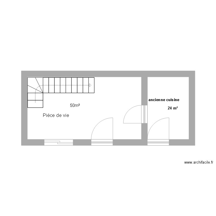 RDC projet CIRY SALSOGNE. Plan de 0 pièce et 0 m2