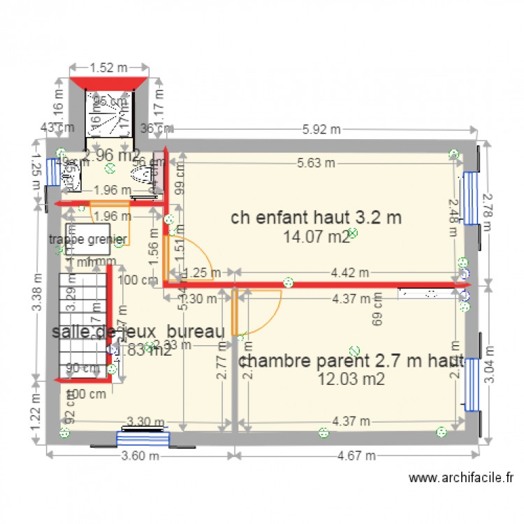 appartement 1er montricher variante final 1. Plan de 0 pièce et 0 m2