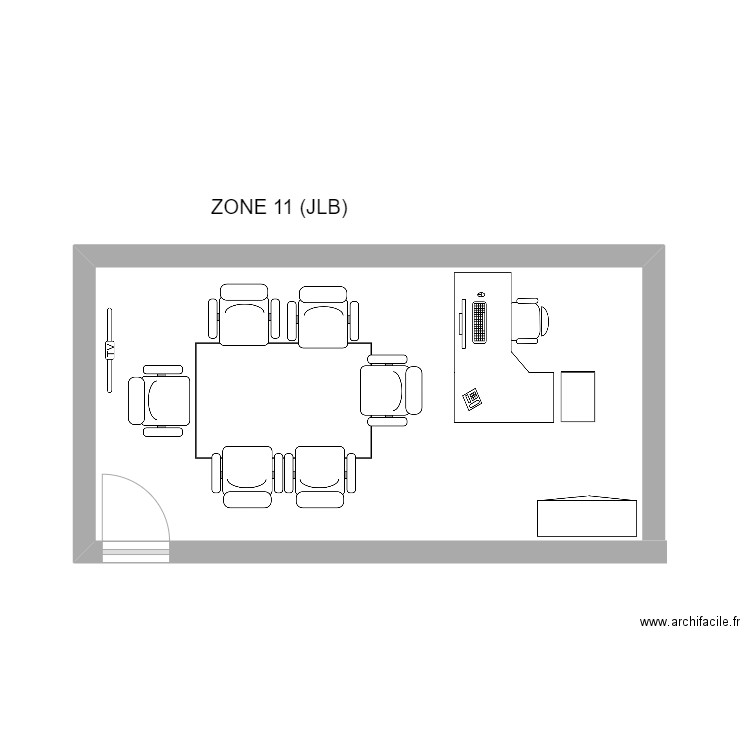 Zone 11   JLB. Plan de 0 pièce et 0 m2
