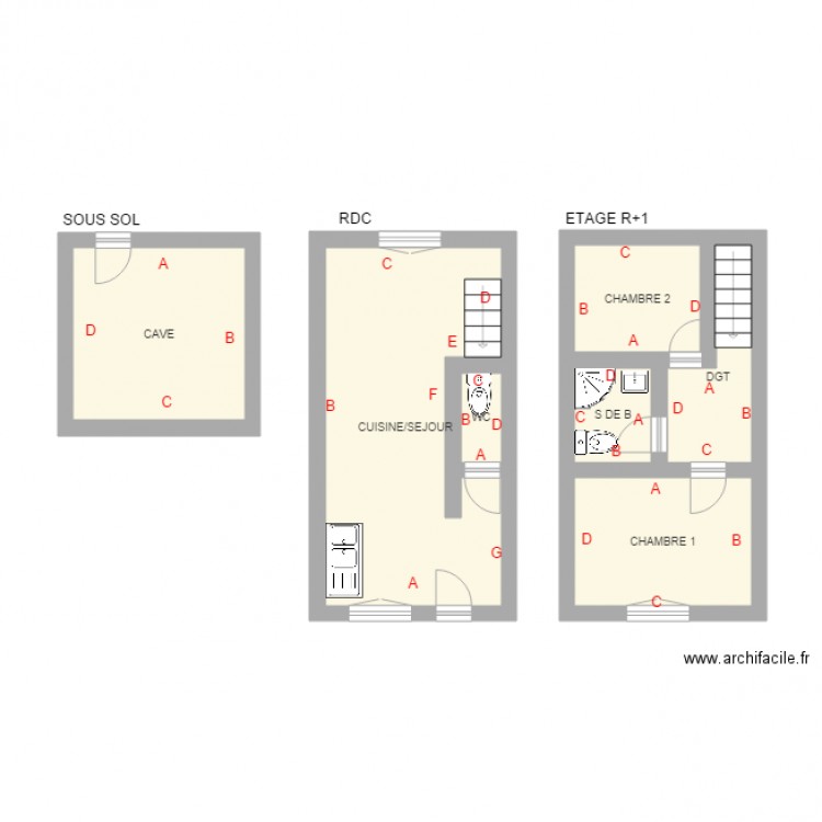 DEVINEAU. Plan de 0 pièce et 0 m2