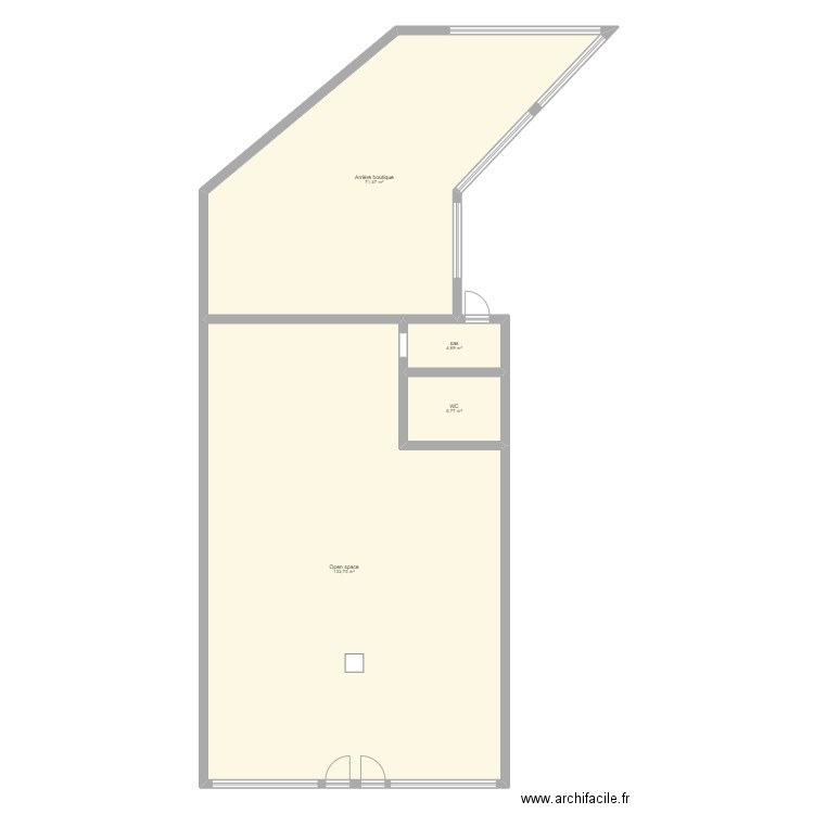 Plan existant THIAIS V ArL. Plan de 4 pièces et 216 m2