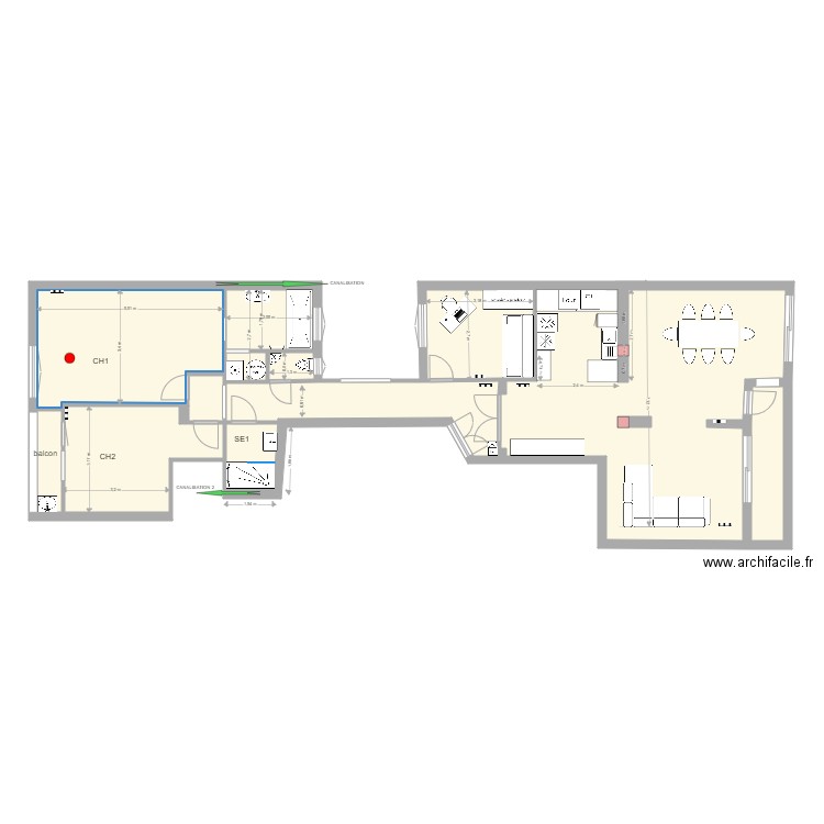 ARRIERE AVEC COTE v5 AetP 2v. Plan de 0 pièce et 0 m2