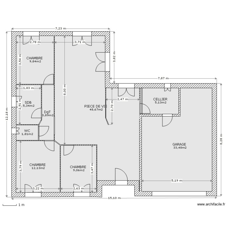 Contaville-Lesprillier. Plan de 0 pièce et 0 m2