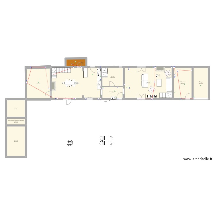casa le ranger - plan SDB V3. Plan de 0 pièce et 0 m2