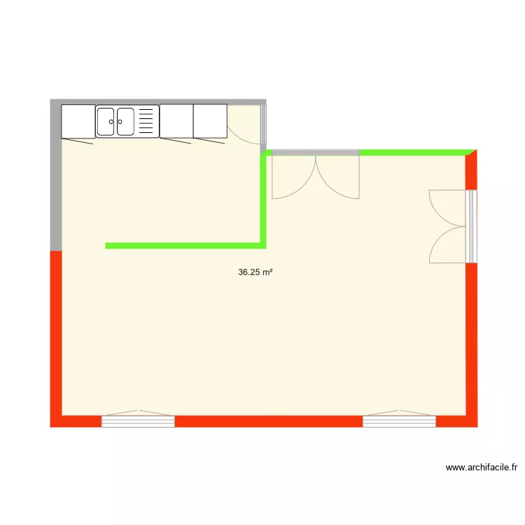 EVETTE SALBERT CUENIN INTERIEUR. Plan de 