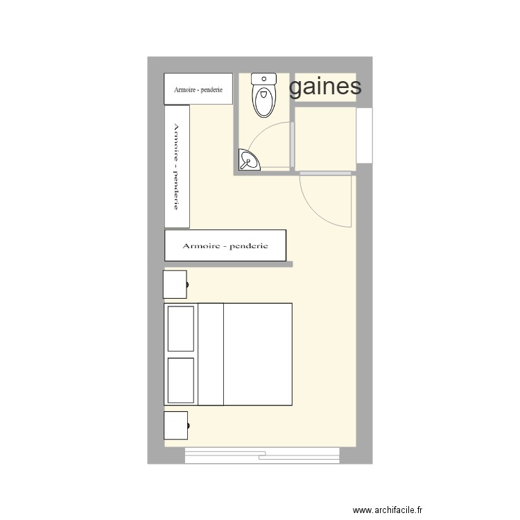 chambre 3. Plan de 0 pièce et 0 m2