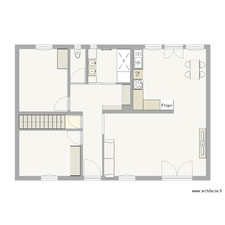 Plan maison Rabah Ferhani. Plan de 0 pièce et 0 m2