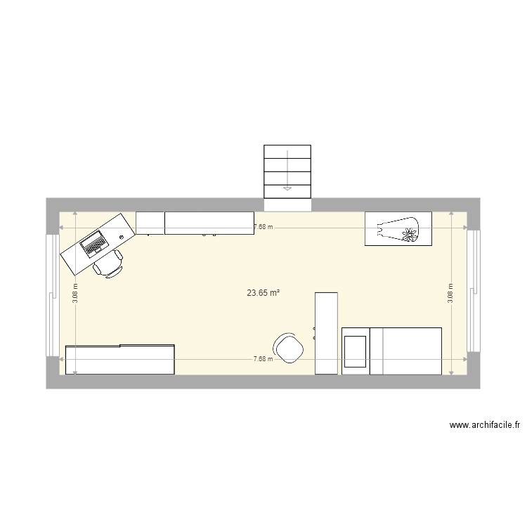 ChambreActual. Plan de 0 pièce et 0 m2